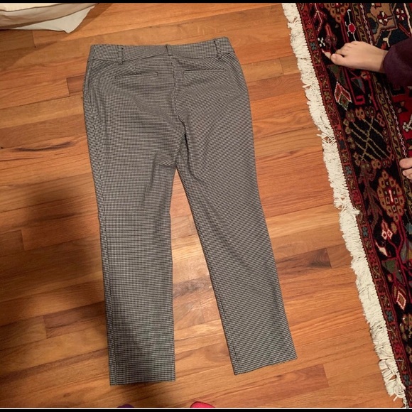 Ann Taylor Houndstooth straight pant - Picture 4 of 5